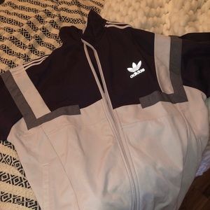 Purple Adidas track jacket